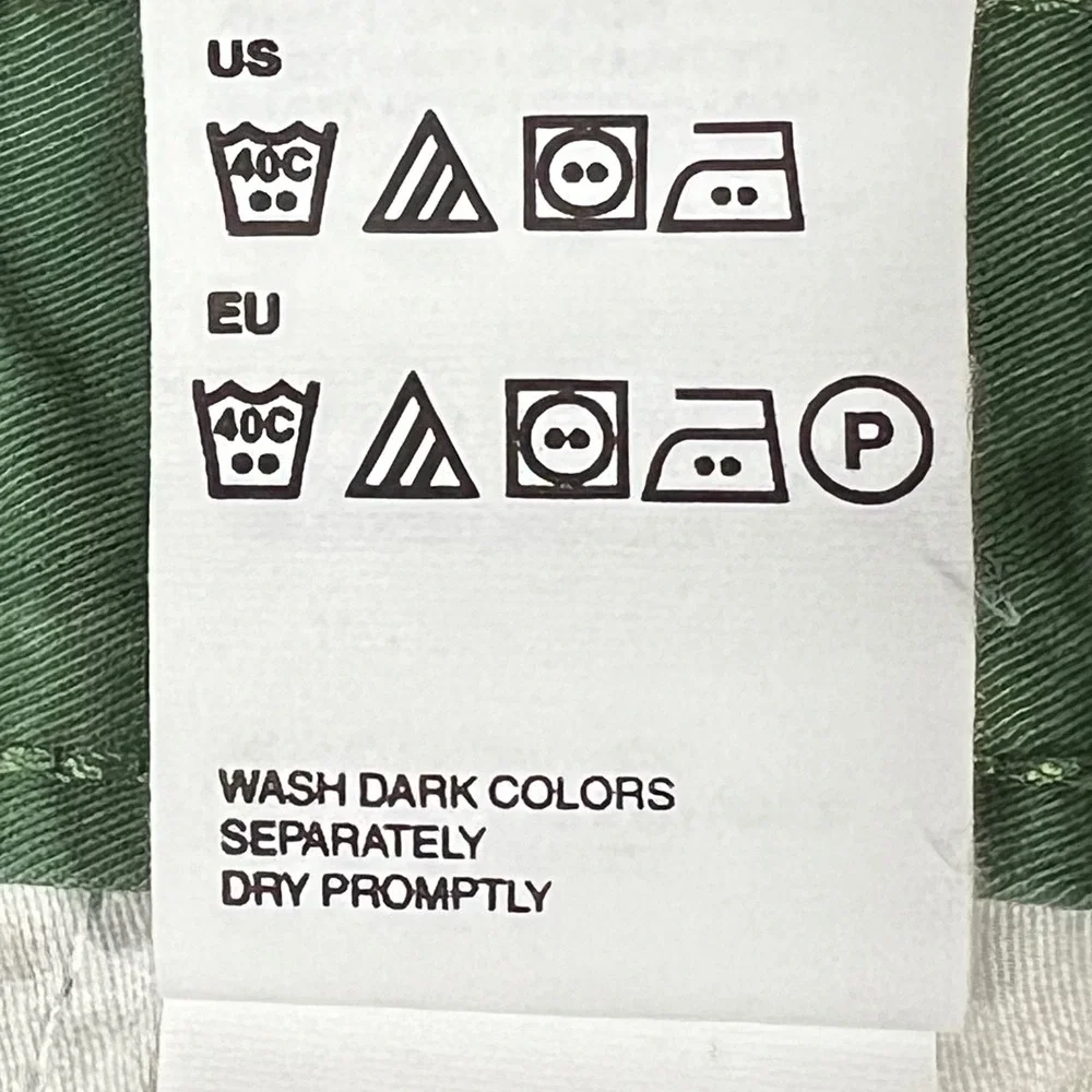 Tommy Hilfiger Mens Green Cotton Cargo Shorts Size 42 Utility Multi Pocket‎